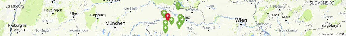 Kartenansicht für Apotheken-Notdienste in der Nähe von Sankt Roman (Schärding, Oberösterreich)
